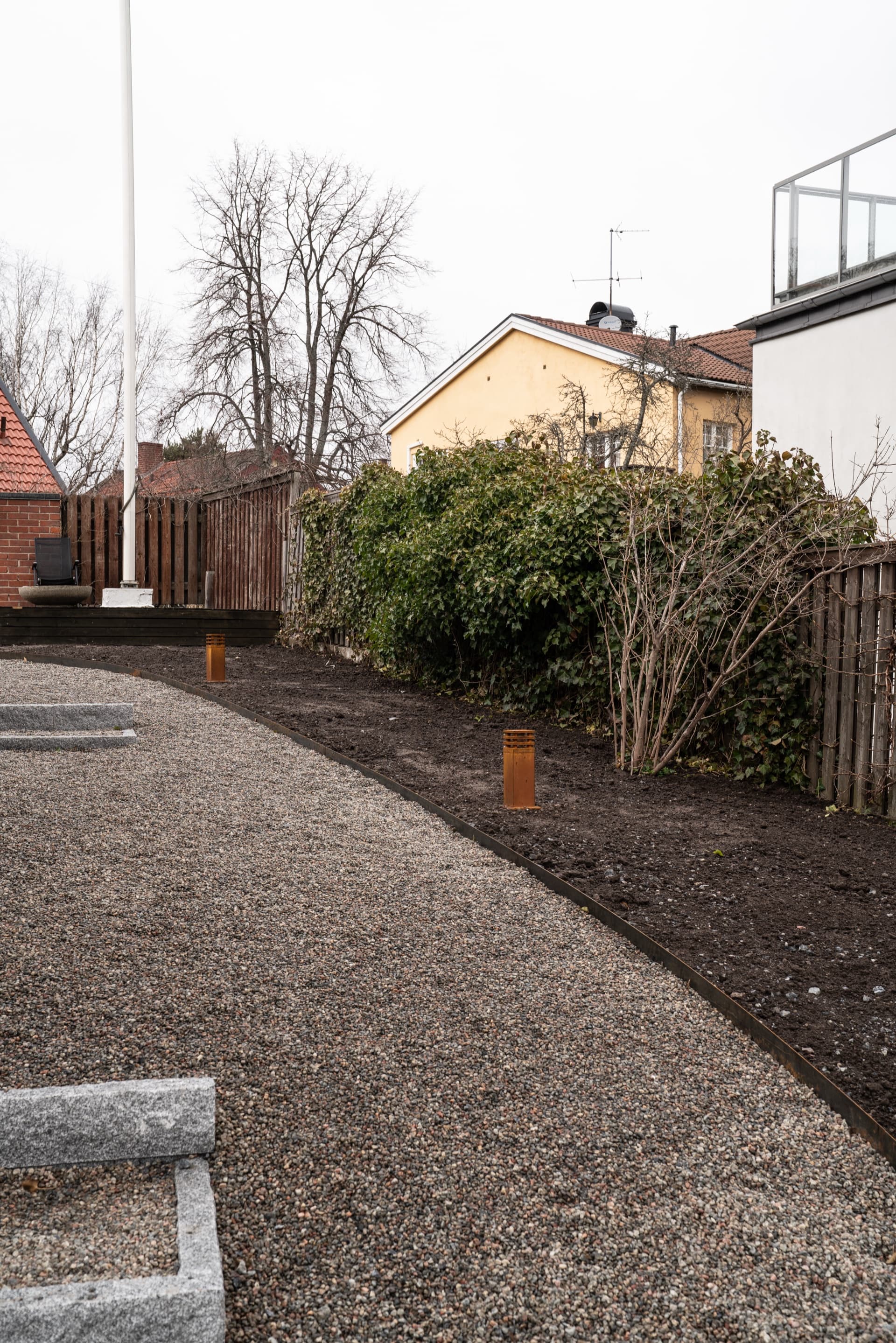 Färdigställt markarbete